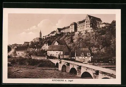AK Kirchberg a. Jagst, an der Brücke unter dem Schloss