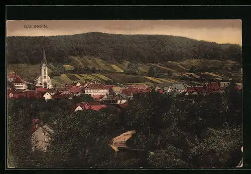 AK Gailingen, Ortstotale mit der Kirche