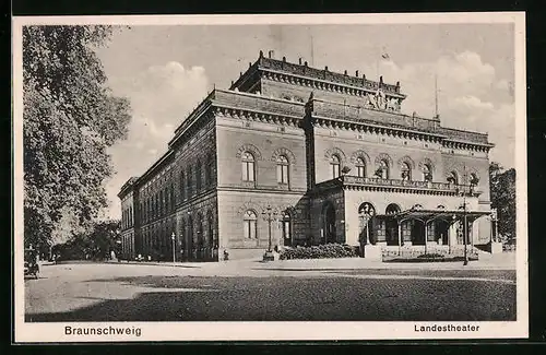 AK Braunschweig, vor dem Landestheater