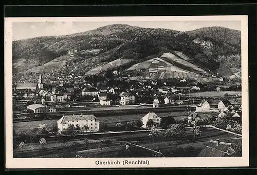 AK Oberkirch, Ortsansicht im Renchtal