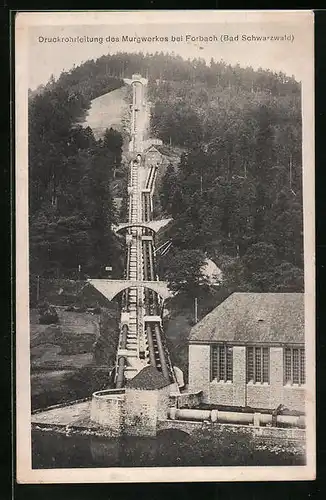 AK Forbach im Schwarzwald, Druckrohrleitung des Murgwerkes