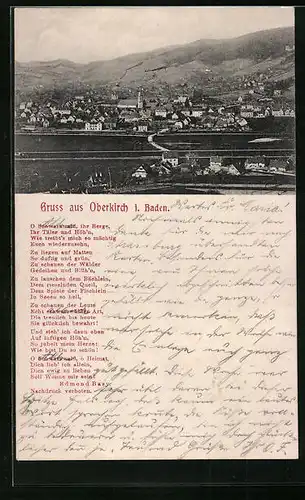 AK Oberkirch i. Baden, Generalansicht der Stadt