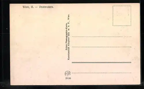AK Wien II., Strassenbahn am Praterstern