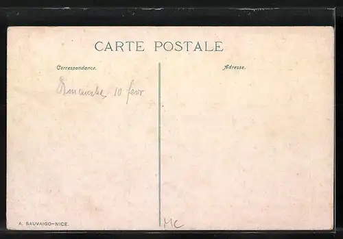 AK Monaco, La Revue devant le Palais