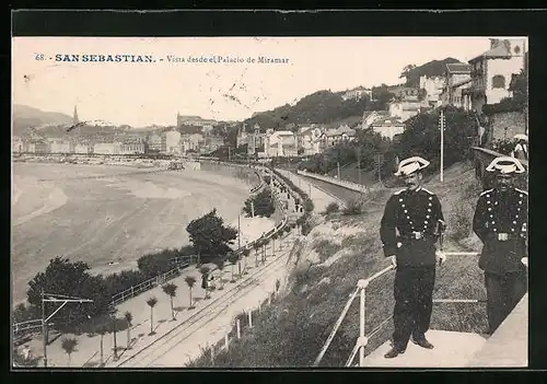 AK San Sebastian, Vista desde el Palacio de Miramar