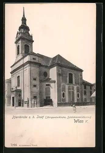 AK Wien, die Pfarrkirche z. h. Josef