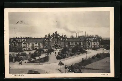 AK Osnabrück, Vorplatz des Bahnhof