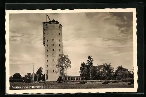 AK Konstanz am Bodensee, Turm an der Jugendherberge