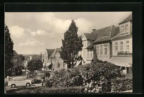 AK Bergen a. Rügen, Blick in die Marktstrasse