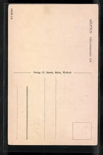 Künstler-AK Wolfach, Fürstenberger Tor