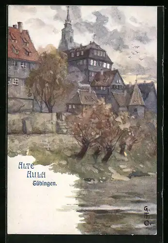 Künstler-AK Tübingen, Alte Aula