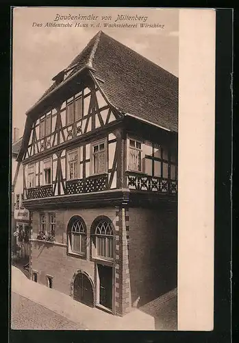 AK Miltenberg, Altdeutsches Haus v. d. Wachszieherei Wirsching