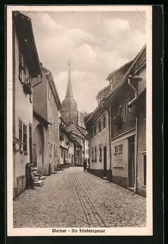 AK Weimar, Blick in die Friedensgasse