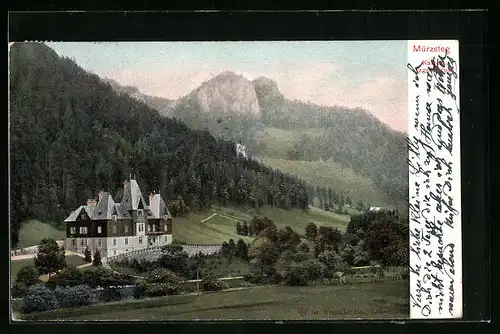 AK Mürzsteg, Blick auf das Kaiserl. Jagdschloss