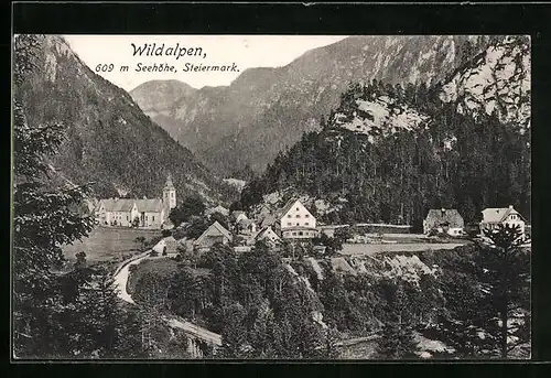 AK Wildalpen, Partie im Gebirge