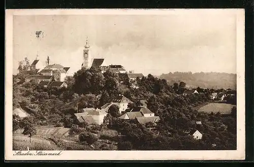 AK Straden, Panorama mit Kirche