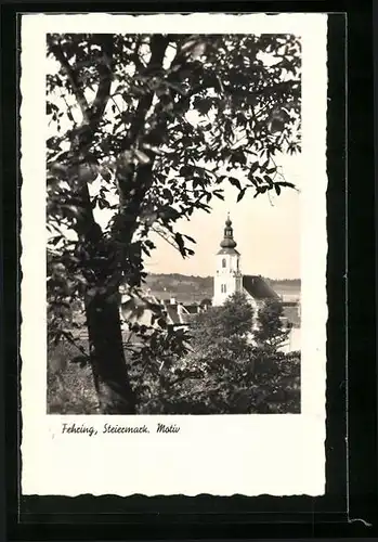 AK Fehring, Blick auf die Kirche