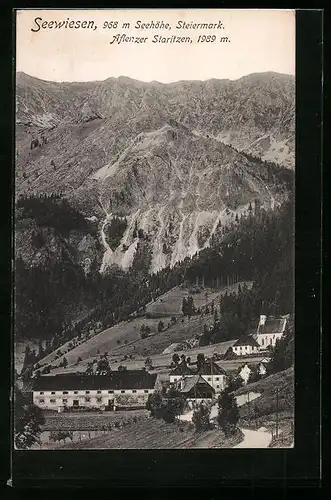 AK Seewiesen, Panorama mit Aflenzer Staritzen
