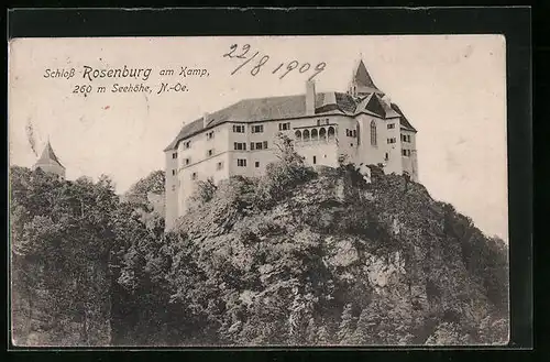 AK Rosenburg am Kamp, Blick zum Schloss