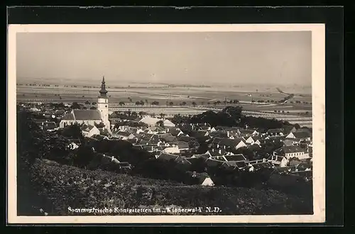 AK Königstetten, Totalansicht mit Kirche