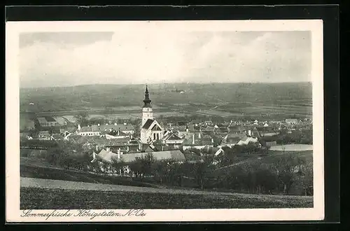 AK Königstetten, Gesamtansicht mit Kirche