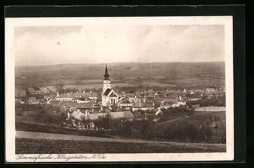 AK Königstetten, Panorama mit Kirche