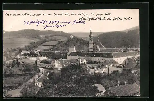 AK Heiligenkreuz, Cistercienser-Abtei, Gesamtansicht