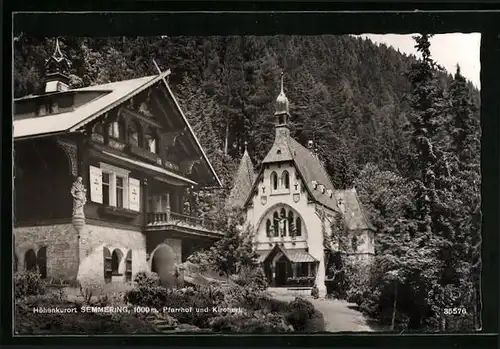 AK Semmering, Pfarrhof und Kircherl