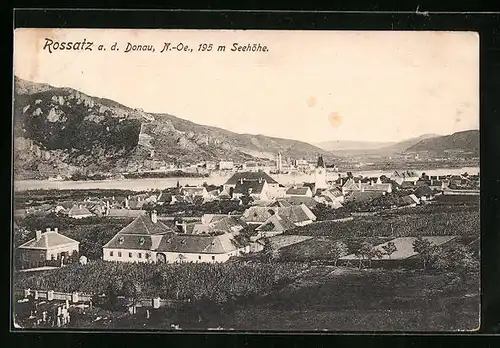 AK Rossatz a. d. Donau, Gesamtansicht