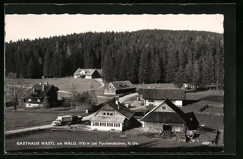 AK Puchenstuben, Gasthaus Wastl mit Nachbarhäusern