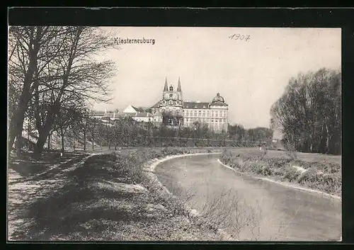 AK Klosterneuburg, Schloss-Panorama