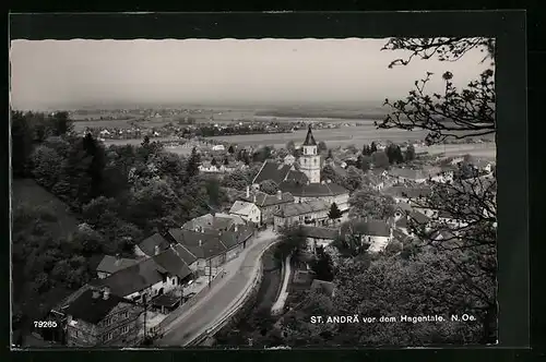 AK St. Andrä vor dem Hagentale, Panorama vom Berg gesehen