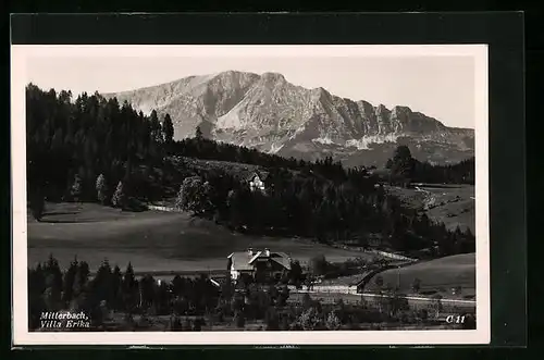 AK Mitterbach, Blick auf die Villa Erika