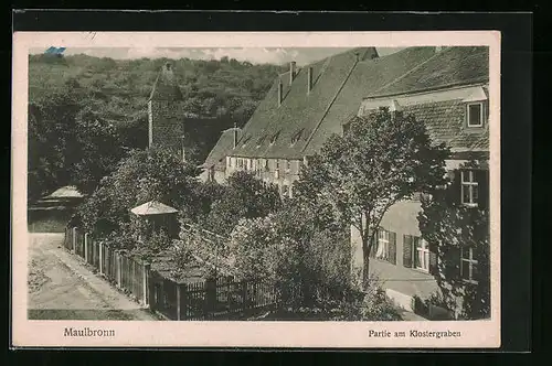 AK Maulbronn, Partie am Klostergraben
