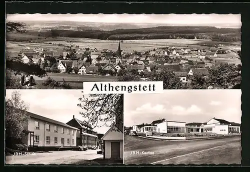 AK Althengstett, JBM-Kantine und Schule, Totalansicht