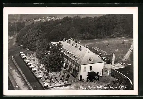 AK Tulbing, Berghotel Tulbingerkogel, Fliegeraufnahme