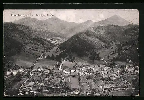 AK Hohenberg, Panorama, Luftbild