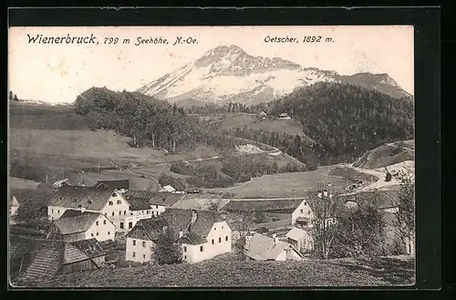 AK Wienerbruck, Gesamtansicht mit Oetscher