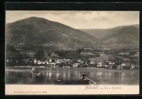 AK Millstatt am See, Panoramablick v. Grosseck