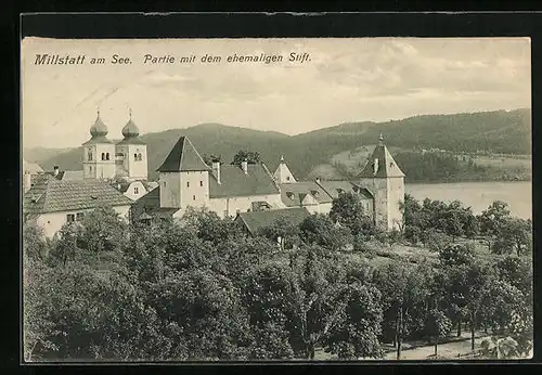AK Millstatt am See, Partie mit dem ehemaligen Schloss