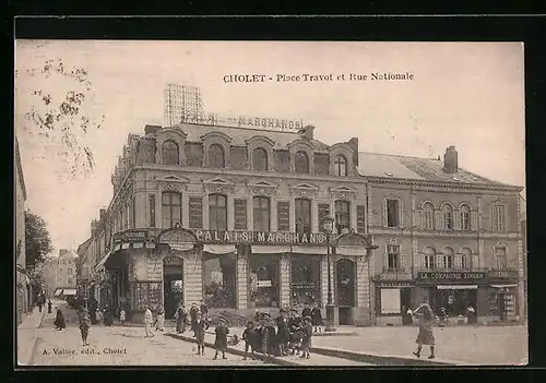 AK Cholet, Place Travot et Rue Nationale