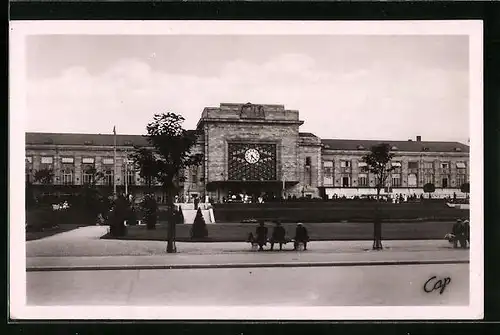 AK Mulhouse, La Gare, Bahnhof