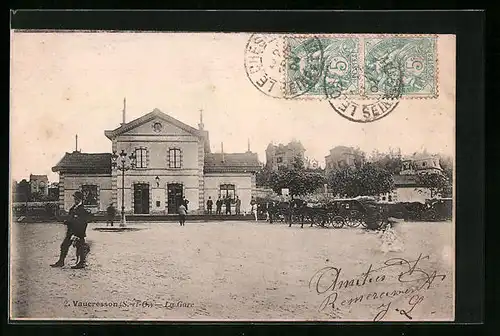 AK Vaucresson, La Gare, Bahnhof