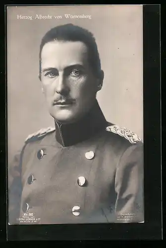 AK Herzog Albrecht von Württemberg in Uniform