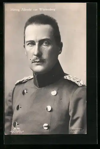 AK Herzog Albrecht von von Württemberg in Uniform