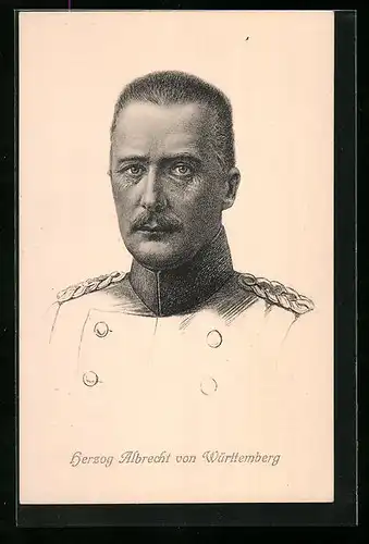 AK Herzog Albrecht von Württemberg in Uniform