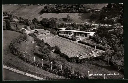 AK Weisenbach, Blick auf das Schwimmbad