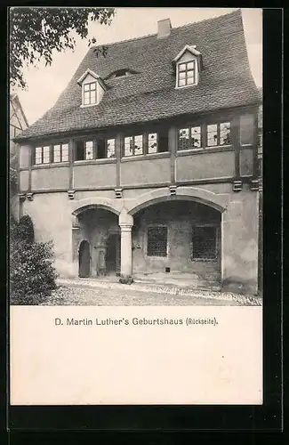 AK Eisleben, Rückseite des Geburtshauses von Martin Luther