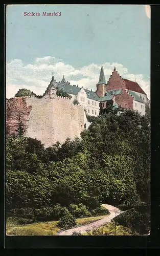 AK Mansfeld, Weg vor dem Schloss