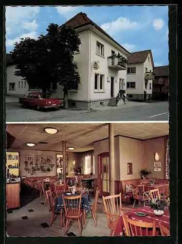 AK Dundenheim, Gasthaus Schwert mit Speisesaal